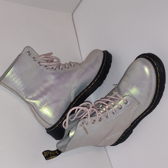 Dr. Martens Shoes - Dr Marten 1460 boot in Iridescent Croc Size 8